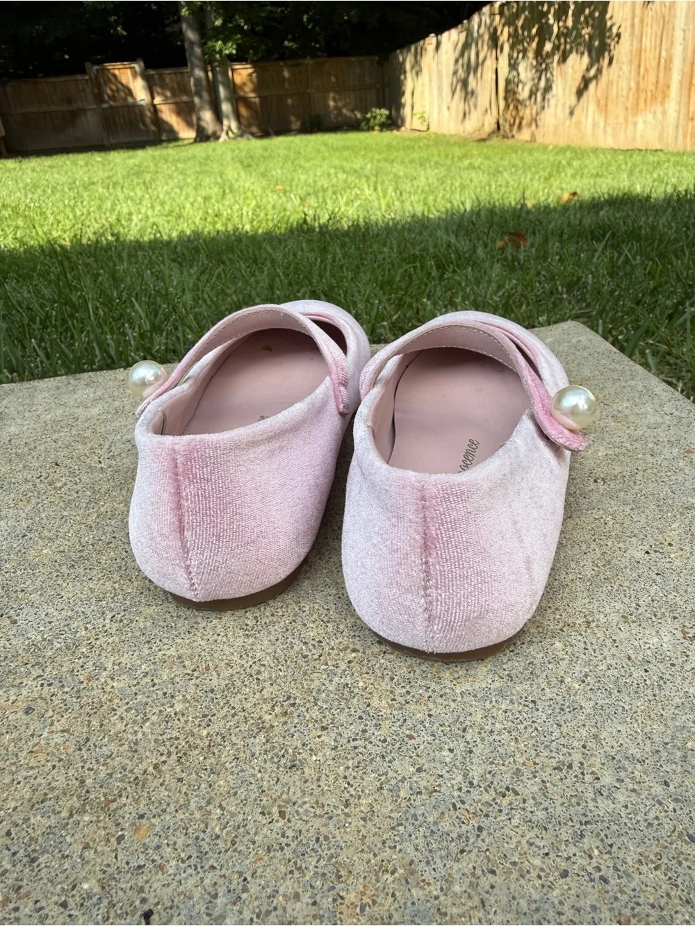 AOI Age of Innocence sz 29 GLORIA VELVET PINK FLATS